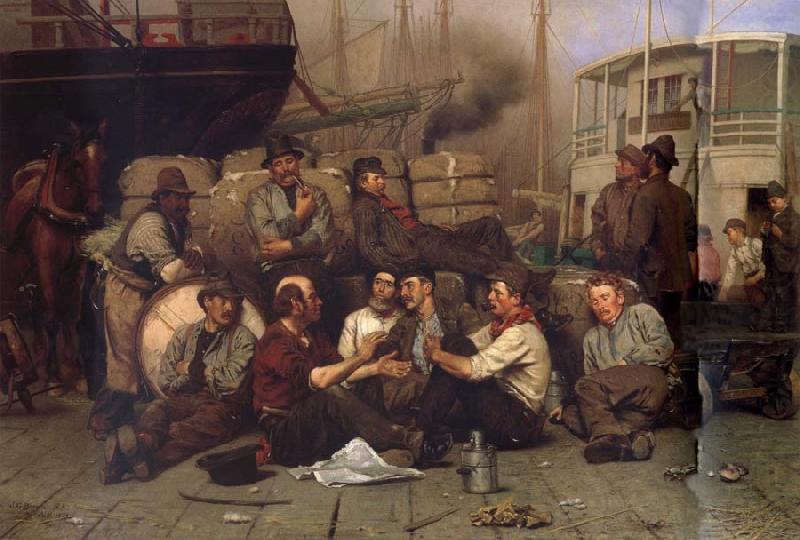 John George Brown The Longshoremen-s Noon china oil painting image